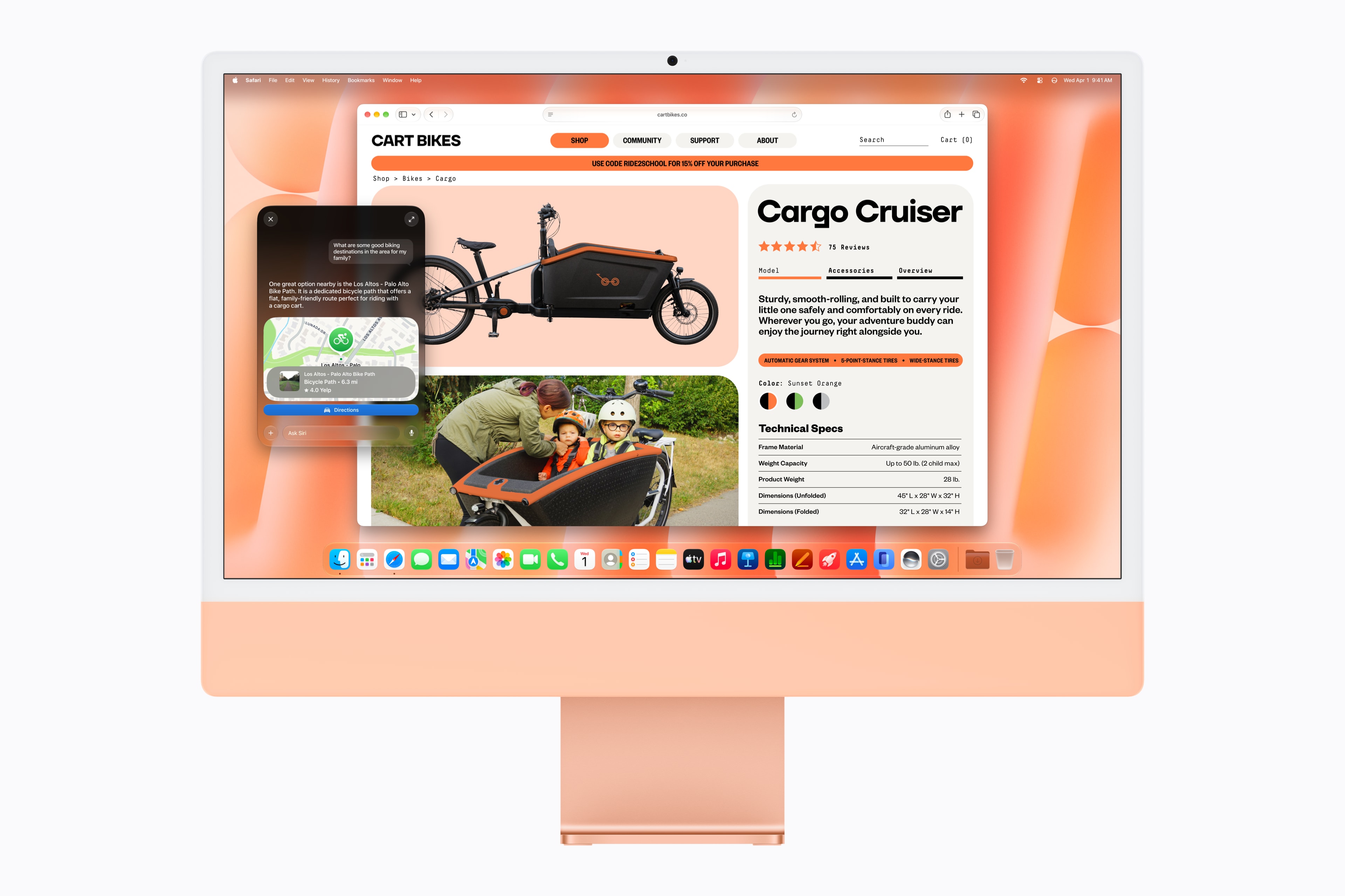 Siri AI v Safari. Slovenčinu Siri AI zatiaľ nepodporuje.