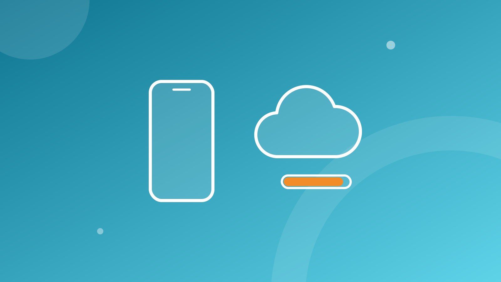 Vlastná schematická ilustrácia k téme: Kupuješ nový iPhone a iCloud je plný? Prever si dočasné úložisko na prenos