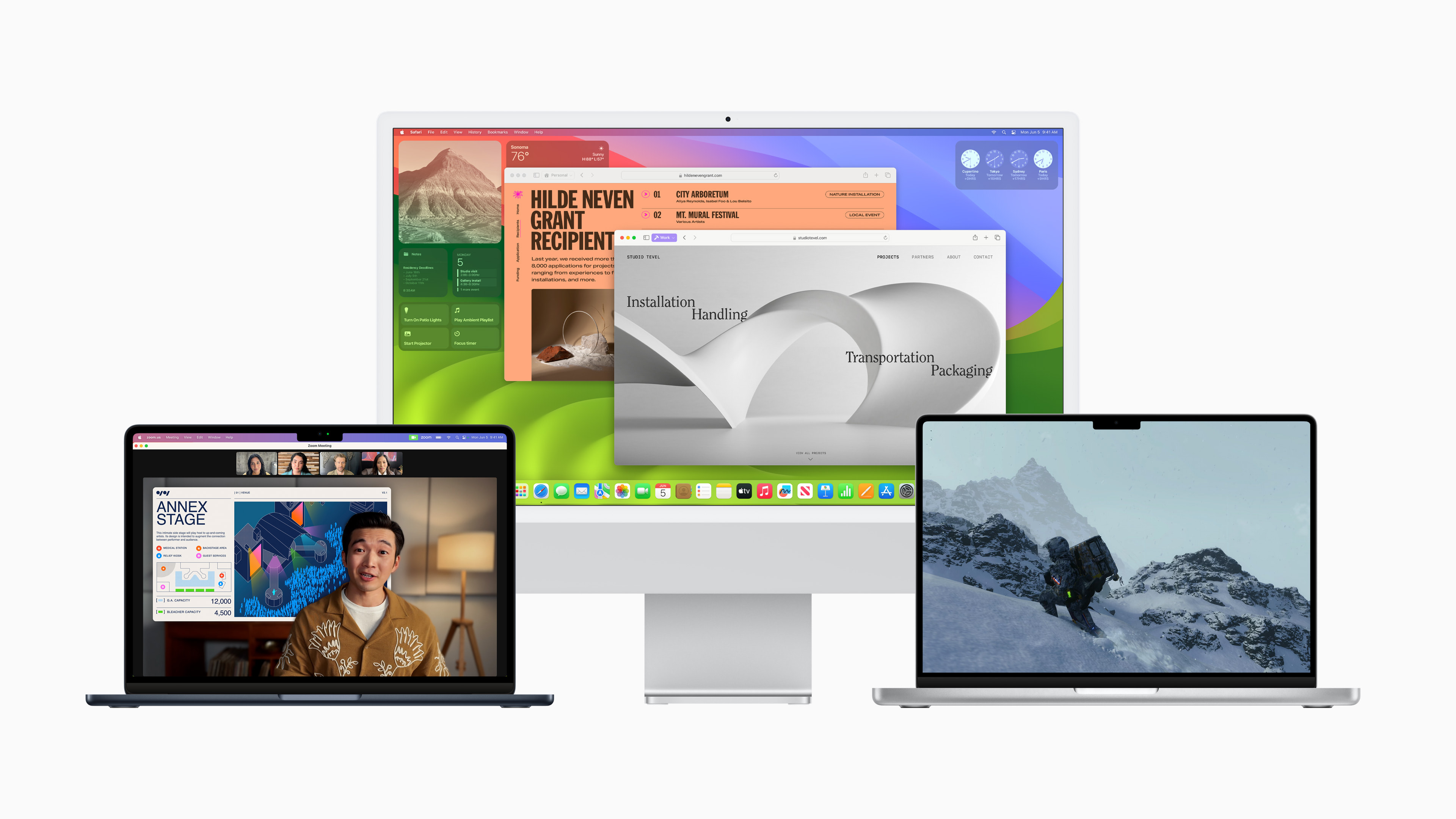 macOS Sonoma na počítačoch Mac; táto verzia priniesla webové apky v Docku.