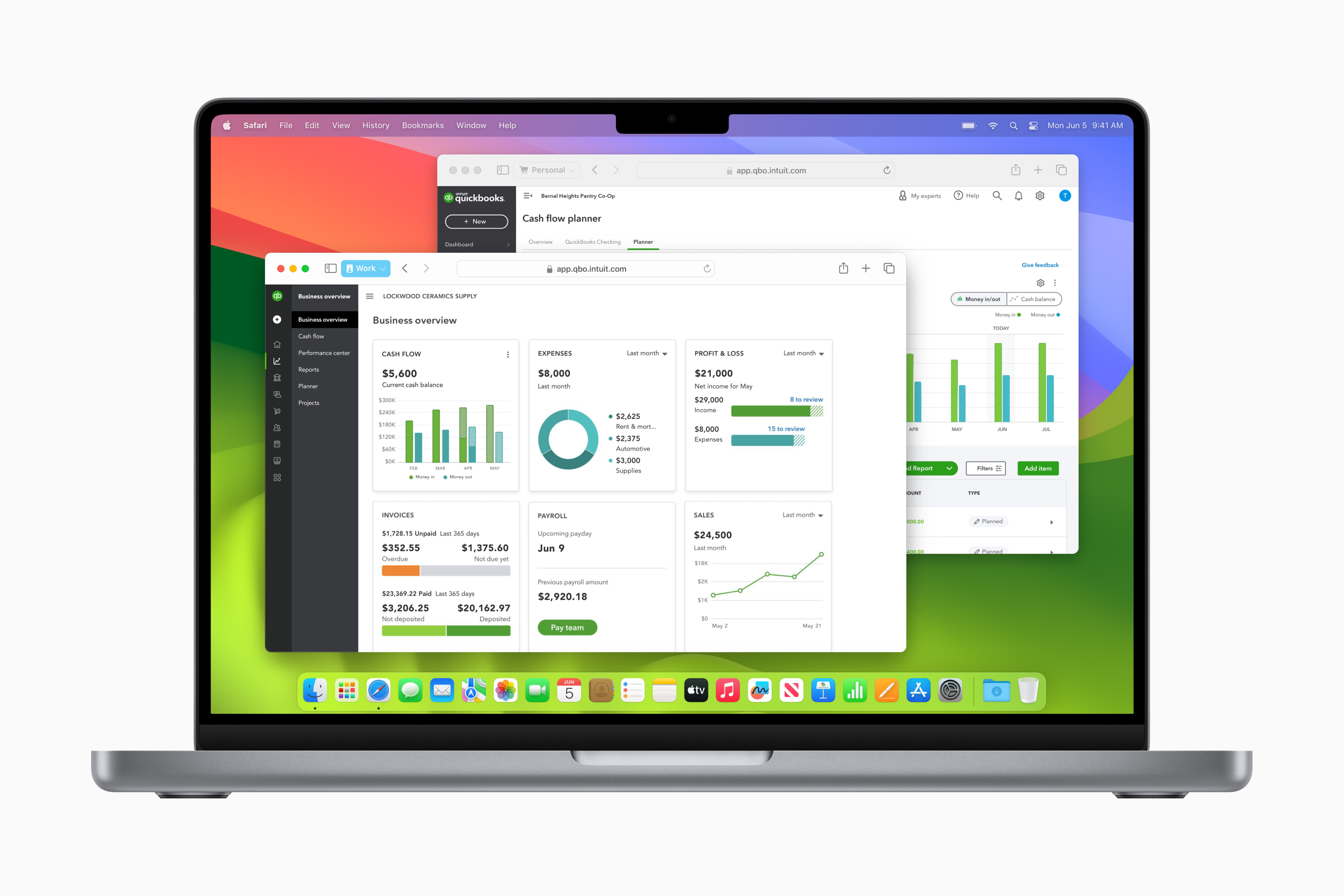 Profily v Safari v macOS Sonoma; ide o odlišnú funkciu od samostatnej webovej apky.